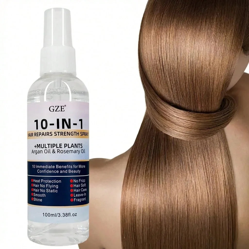GZE Leave-In Conditioner Spray – Argan Oil & Rosemary Leave-In Hair Spray Qme