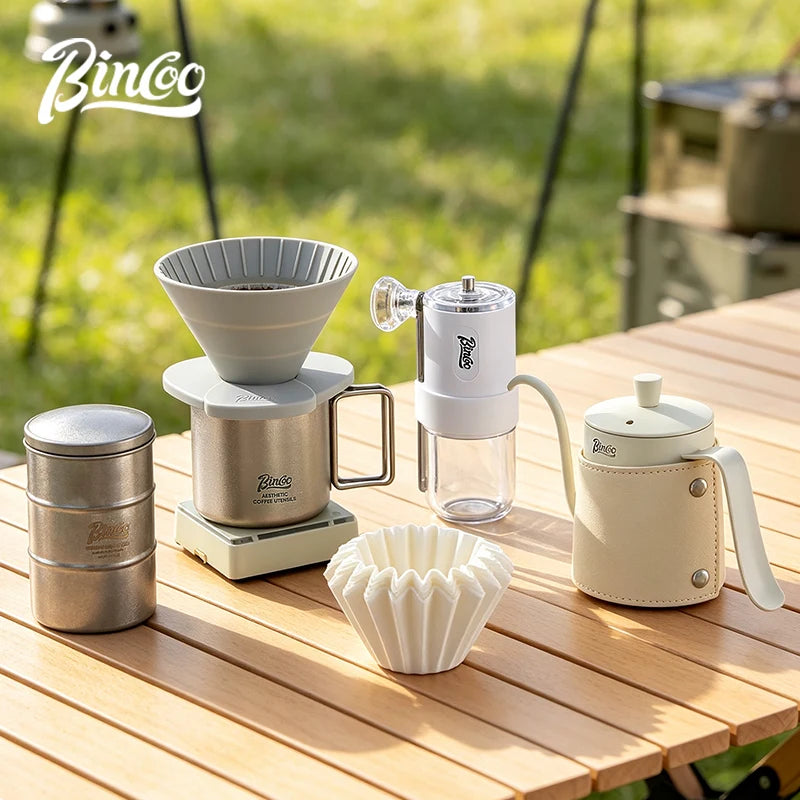 BINCOO Collapsible Silicone V60 Pour Over Coffee Dripper Pour Over Dripper Qst