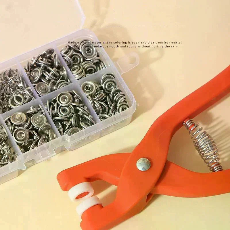 Snap Button Pliers & Metal Press Studs Tool – Stainless Steel Snap Button Tool Qme