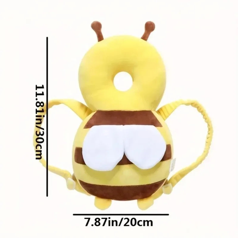 Baby Head Protector Helmet for Learning to Walk | Cartoon Bee Baby Safety Helmet Qme YELLOW