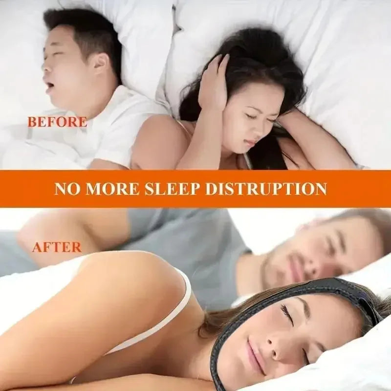 Anti-Snoring Chin Strap – Adjustable Sleep Mouth Support Band Anti-Snoring Chin Strap Qst