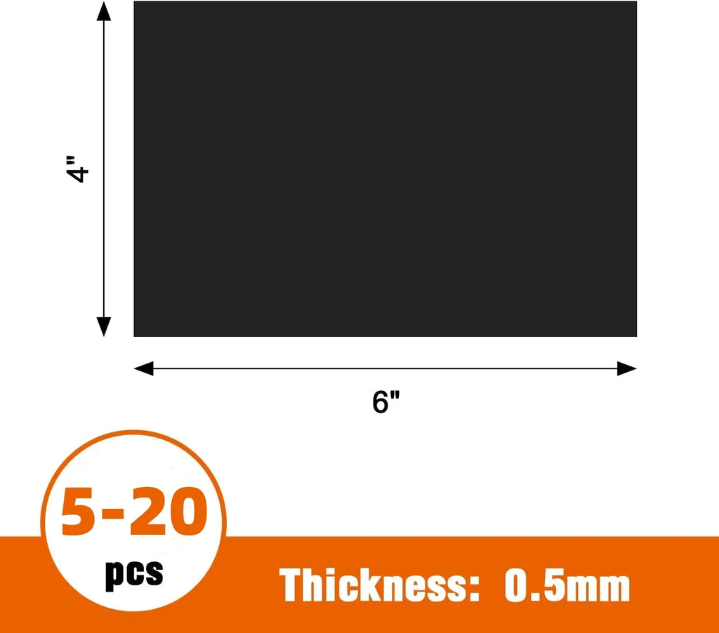Adhesive Flexible Magnetic Sheets – Photo Magnet Backing for Crafts Adhesive Magnet Sheets Qme