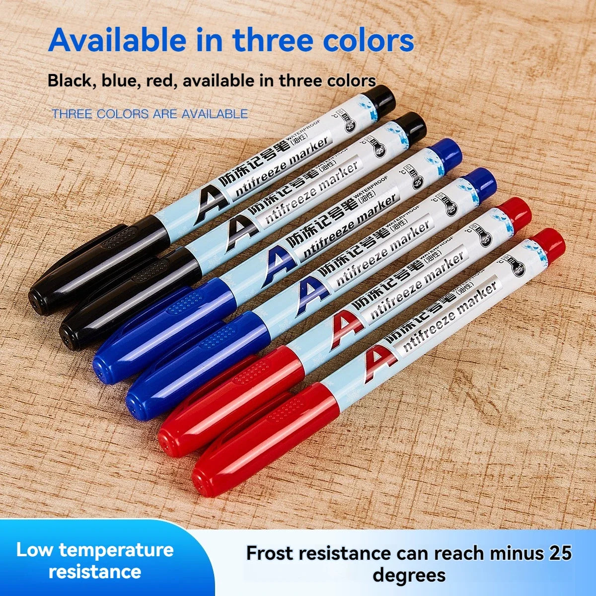 Antifreeze Oily Marker Pens – Quick Dry Waterproof Non-Toxic Waterproof Marker Pens Qme