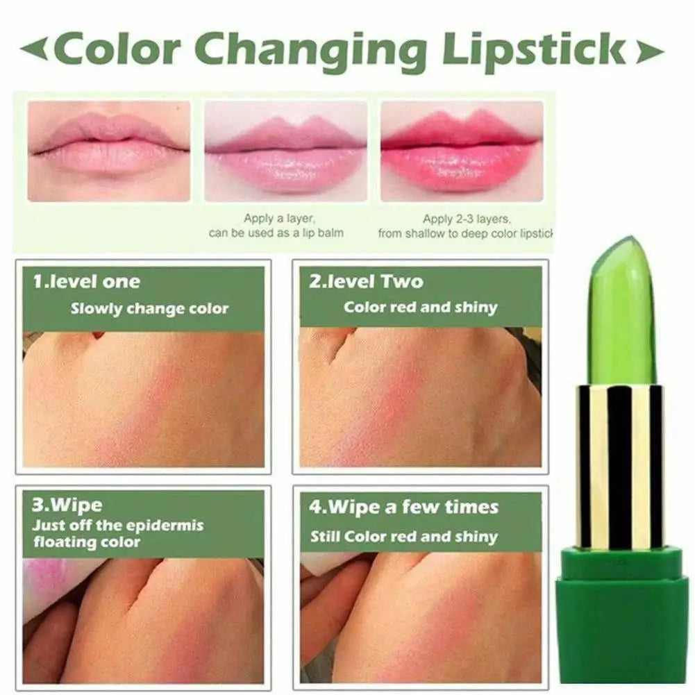 Aloe Vera Color-Changing Lip Balm Jelly – Moisturizing Tint Color-Changing Lip Balm Qme