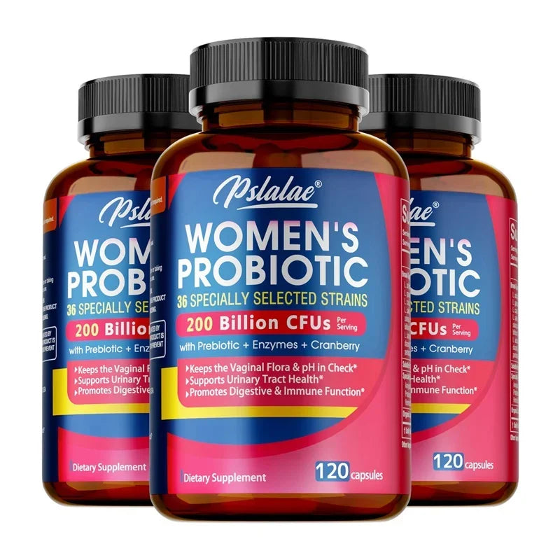 Probiotics for Women – Vaginal, Gut & Urinary Support Women's Probiotic Supplement Qst 120 Capsule-3bottles