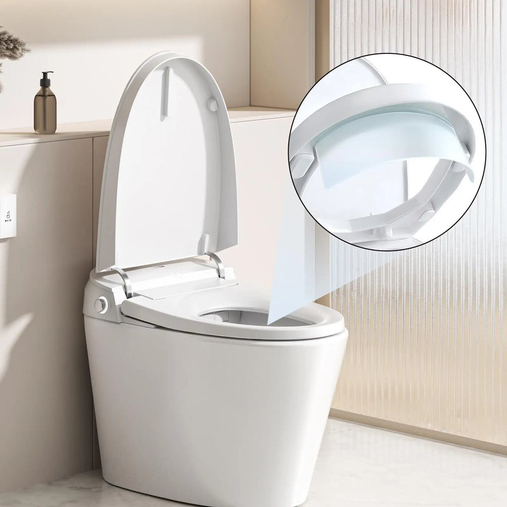 Toilet Seat Urine Splash Guard – 10 Inch Pee Deflector Toilet Splash Guard Qst