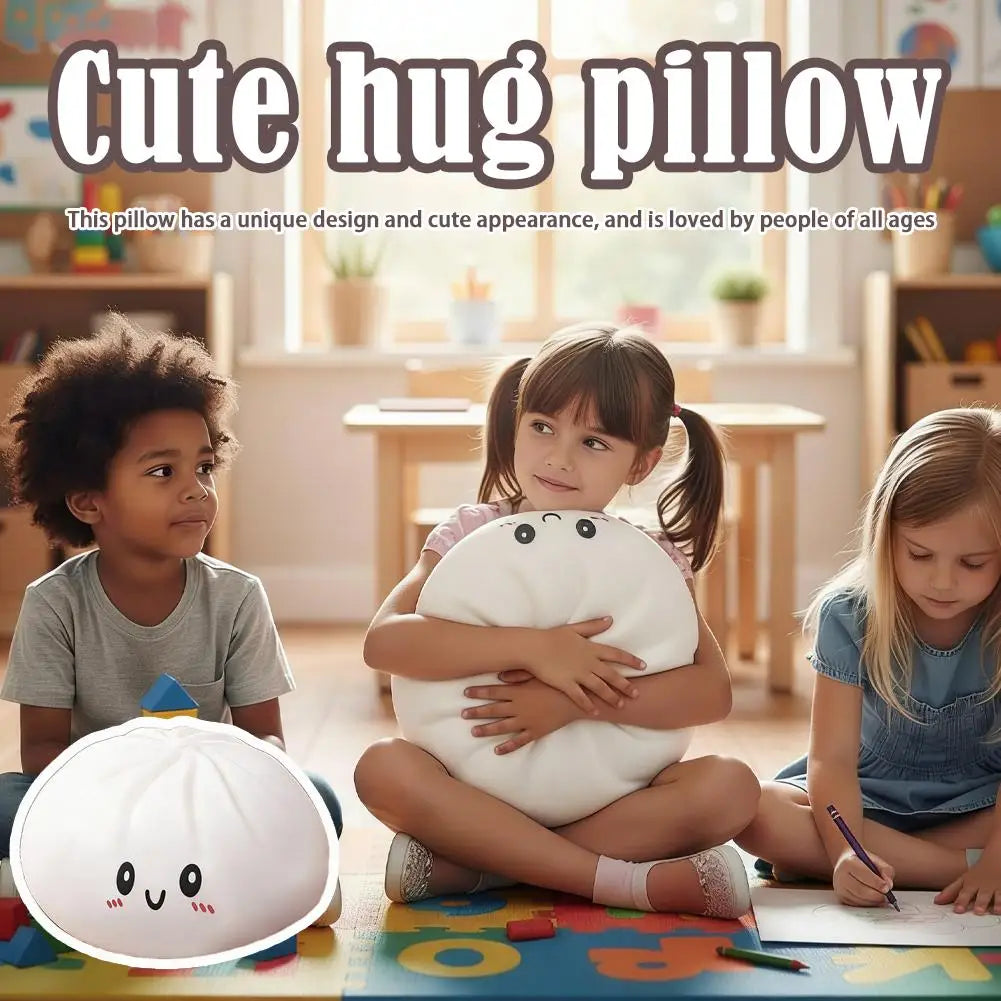 Giant Dumpling Plush Hug Pillow – Soft Stuffed Novelty Decor Plush Hug Pillow Qme
