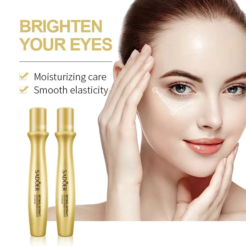 Retinol Eye Serum Roller | Rolling Bead Massage Eye Care Eye Serum Roller Qme