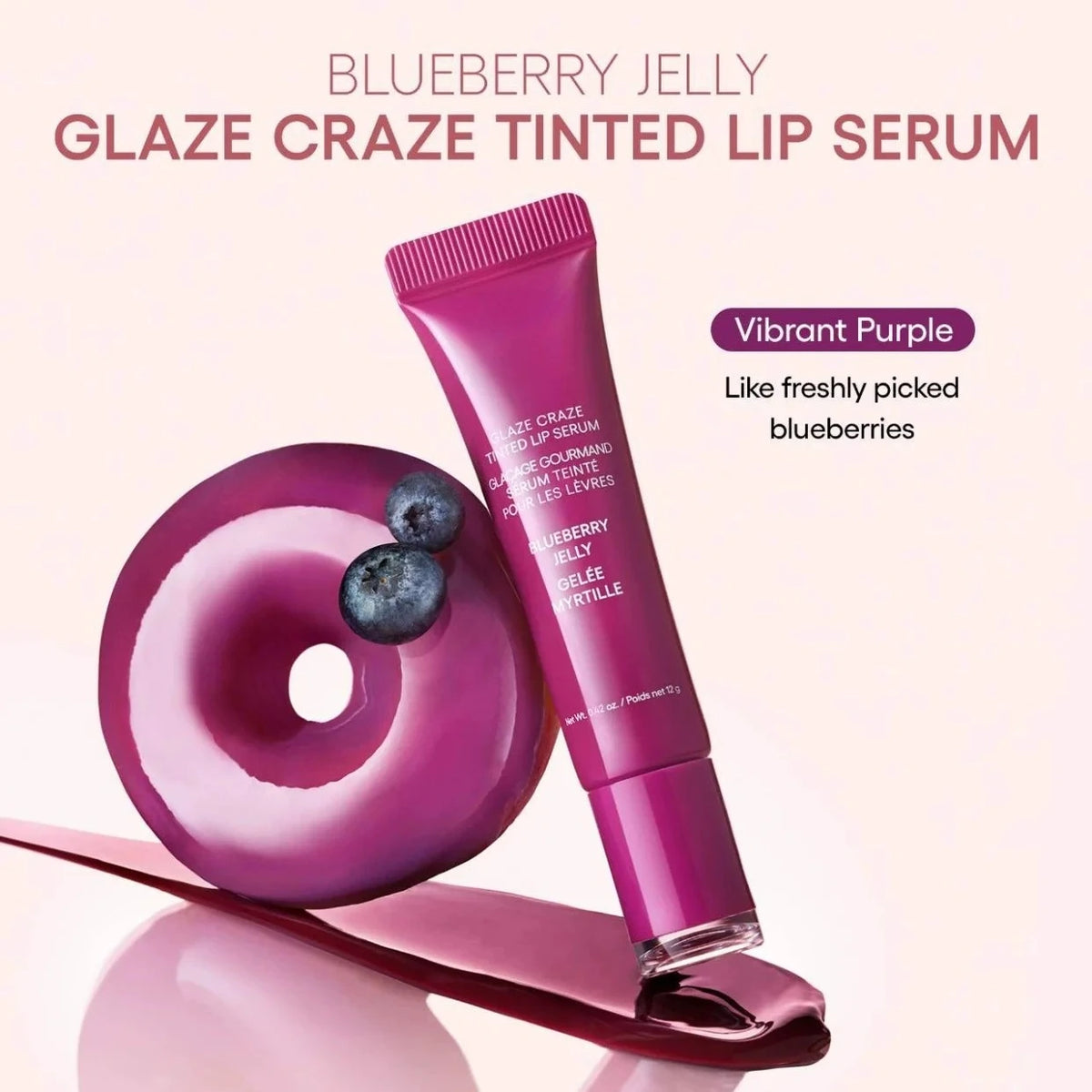 RHODE Tinted Polypeptide Lip Gloss Oil – Shea Butter Balm Tinted Lip Gloss Qst Blueberry Jelly