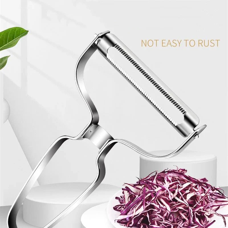 Stainless Steel Vegetable Grater & Peeler – Cabbage Slicer Vegetable Grater Peeler Qme