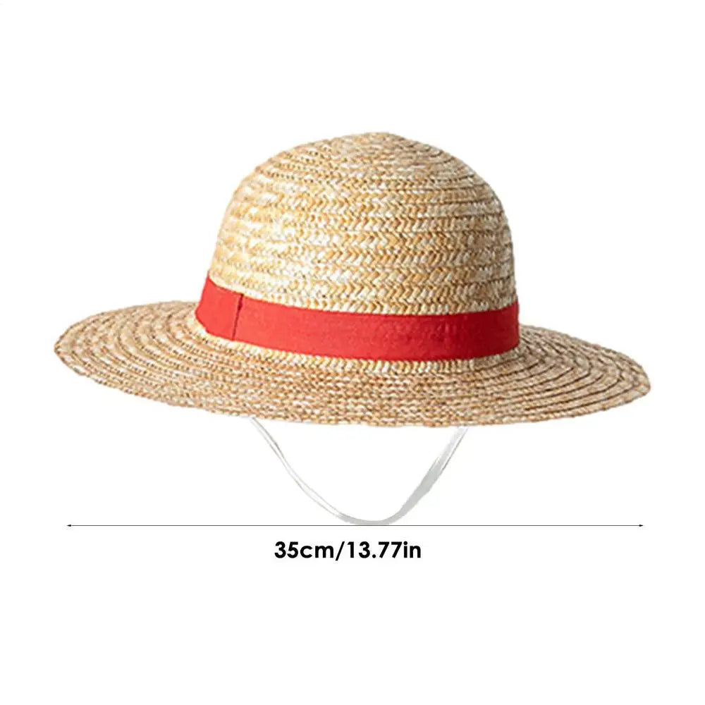 Luffy Straw Hat Anime Cosplay Prop – Yellow Costume Hat Cosplay Costume Hat Qme 35cm