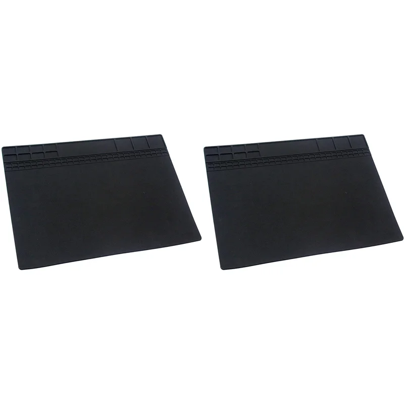 Silicone Soldering Mat Heat-Resistant Repair Pad 405x305mm Silicone Soldering Mat Qme Gray
