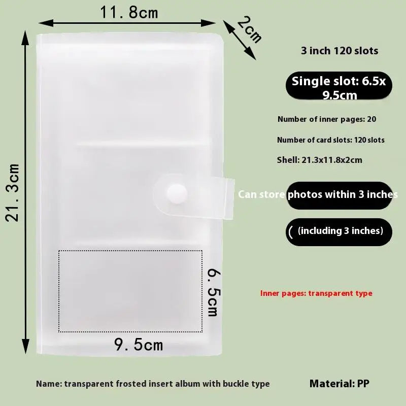 Photo Album Book 84–288 Slot Card & Photo Storage Organizer Photo Storage Album Qst 120 Slot