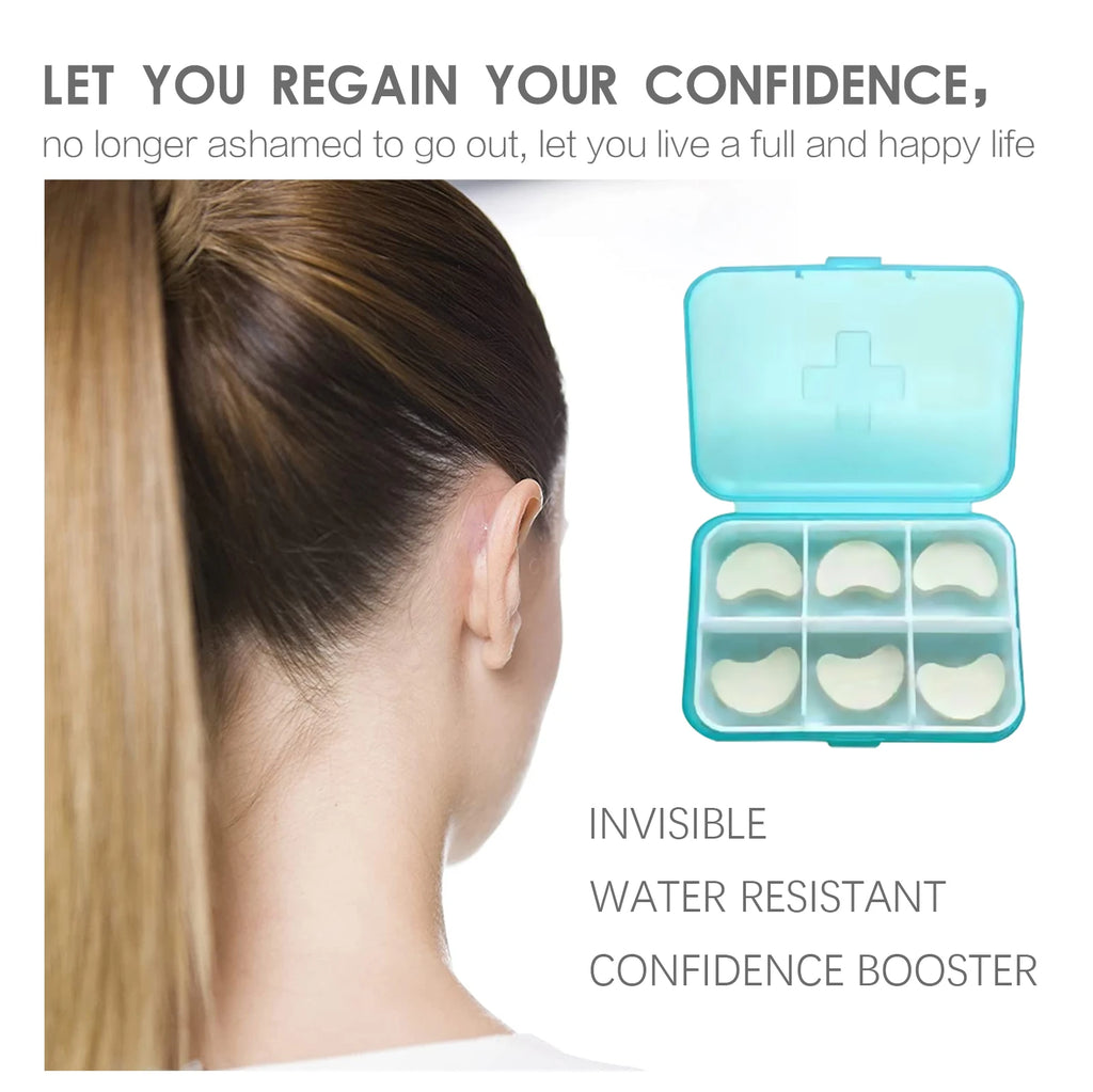 Invisible Ear Corrector Tape – Waterproof Cosmetic Patches 6pk Cosmetic Ear Patches Qst
