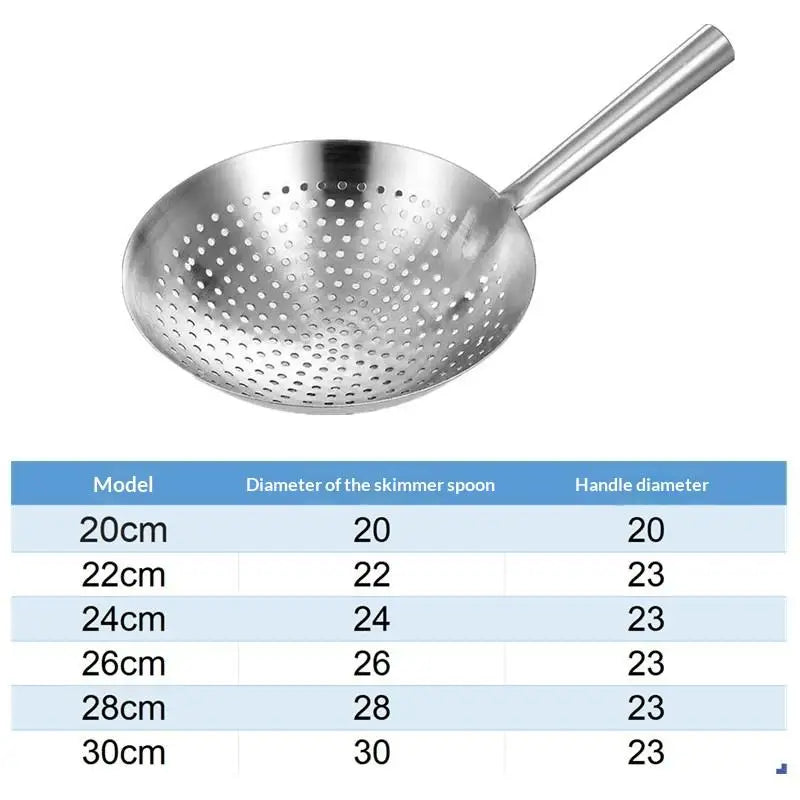 Stainless Steel Colander with Handle – Multifunction Kitchen Strainer Kitchen Colander Strainer Qme