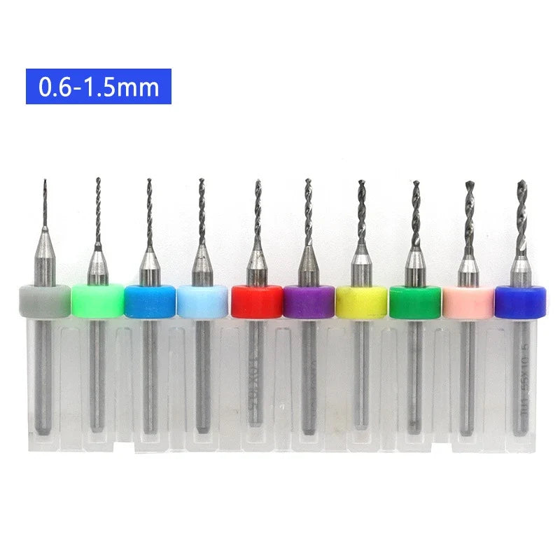 Tungsten Carbide PCB Drill Bits | Multi-Size CNC Micro Set PCB Micro Drill Bits Qme A2