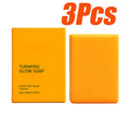 Turmeric Glow Brightening Soap – Face & Body Bar Brightening Bar Soap Qme 3 x 100g Boxed