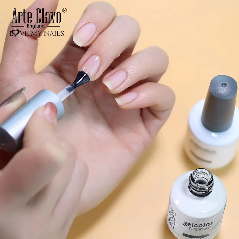 Arte Clavo Base Coat Gel Nail Polish UV LED Lamp – 15ml Gel Nail Polish Qme