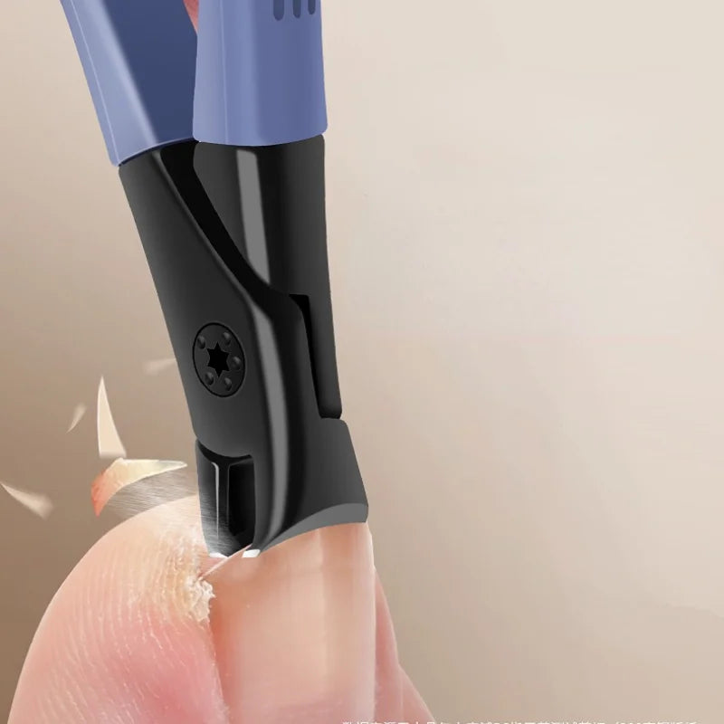 Large Anti-Splash Nail Clipper for Thick Nails – Stainless Steel Nail Clipper Qme