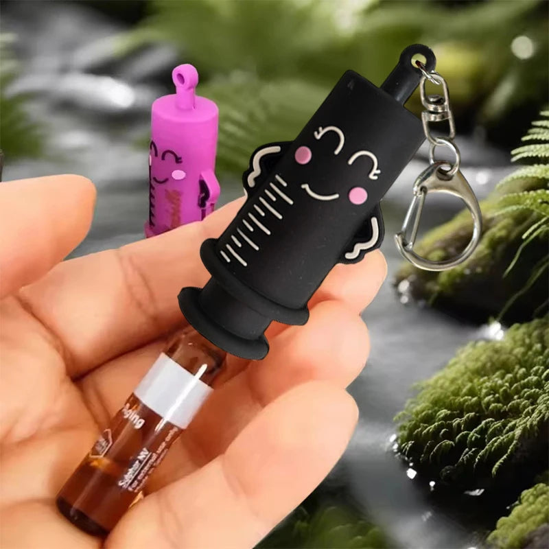 Syringe-Shaped Ampoule Opener Keychain – Rubber Vial Breaker Ampoule Opener Tool Qst