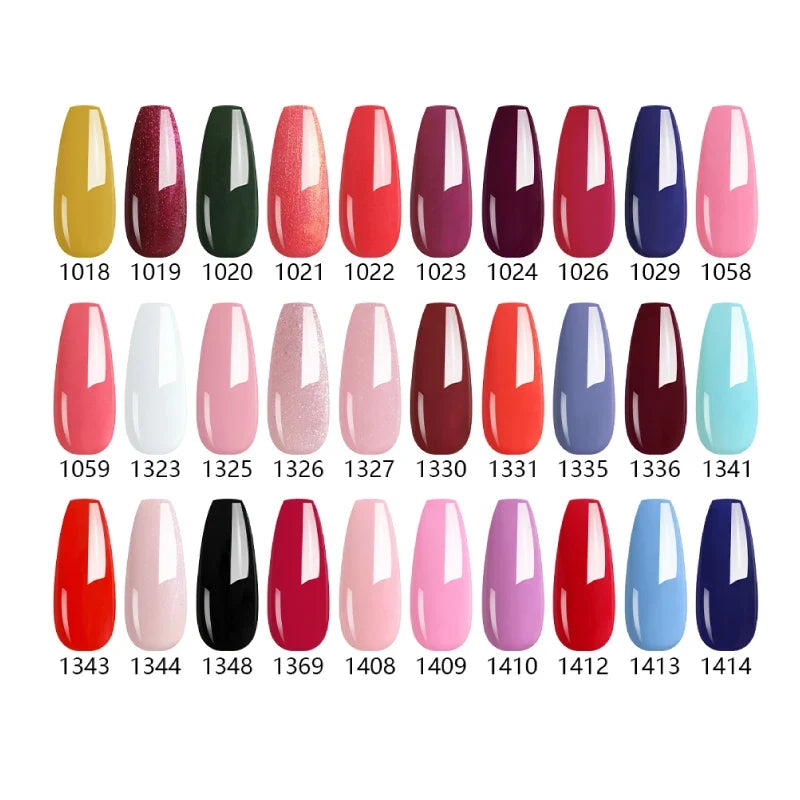 NAILCO Hybrid Gel Nail Polish Semi-Permanent UV Varnish 15ml Gel Nail Polish Qme