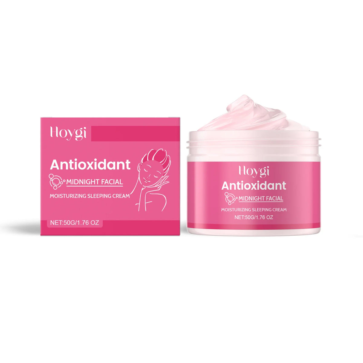 Hoygi Night Face Cream – Firming, Brightening & Moisturizing Night Face Cream Qst 50g Boxed