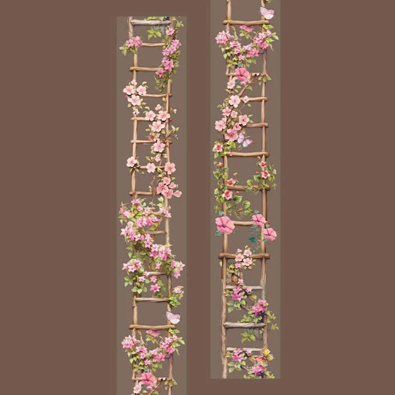 Washi Tape 2m Flower Garden Design | DIY Scrapbook Craft Decorative Washi Tape Qme 3
