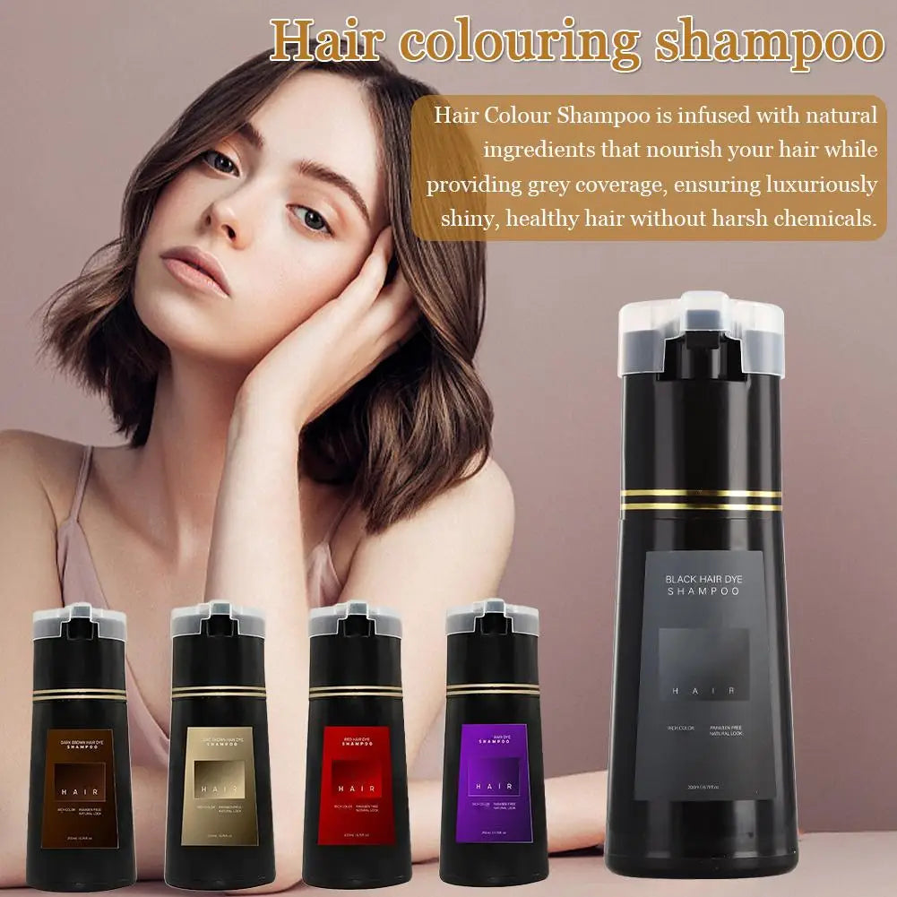 Nova Instant Hair Dye Shampoo for Women & Men – 200ml Hair Dye Shampoo Qme