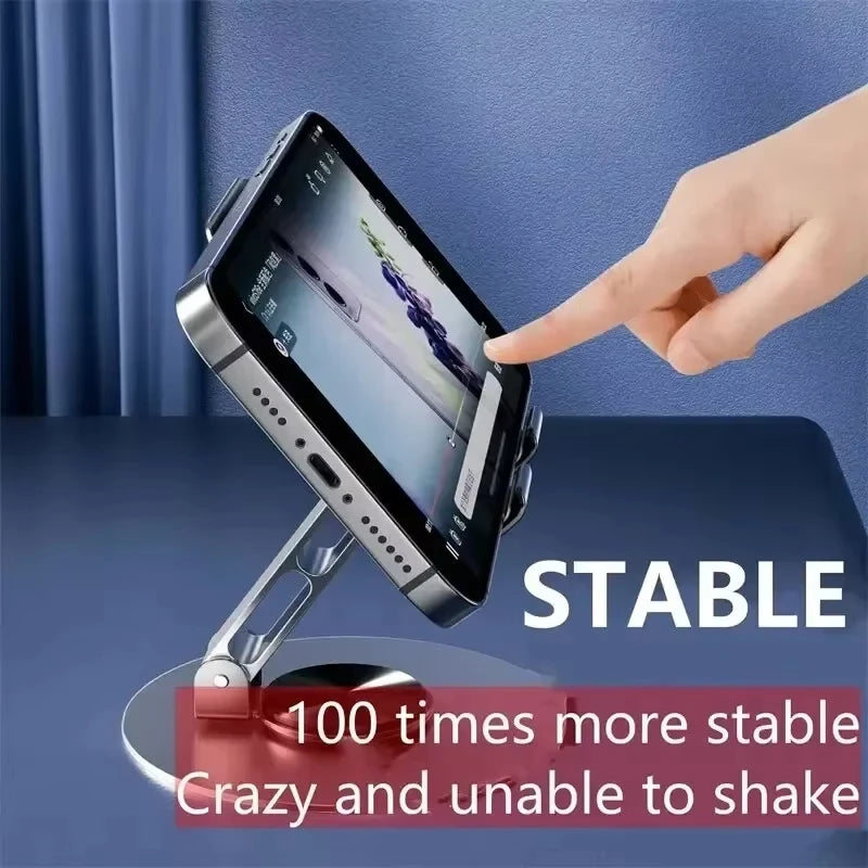 360° Foldable Aluminum Phone & Tablet Stand – Universal Desk Phone & Tablet Stand Qst