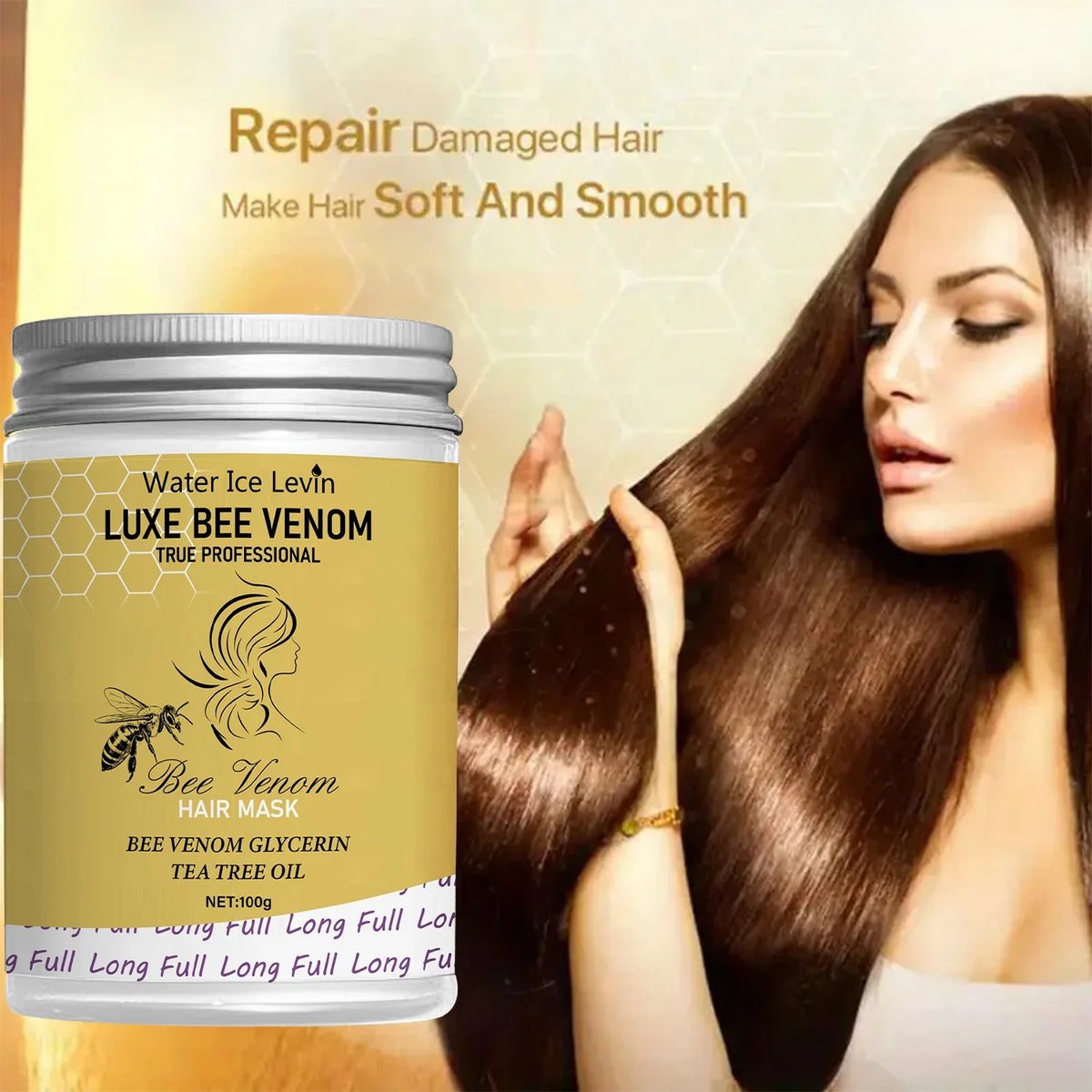 Bee Venom & Tea Tree Oil Hair Mask – Moisturizing Treatment Moisturizing Hair Mask Qme