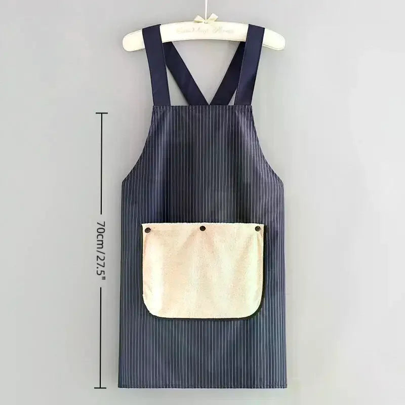Oil-Proof Waterproof Cooking Apron for Men & Women | Cotton Kitchen Apron Qme