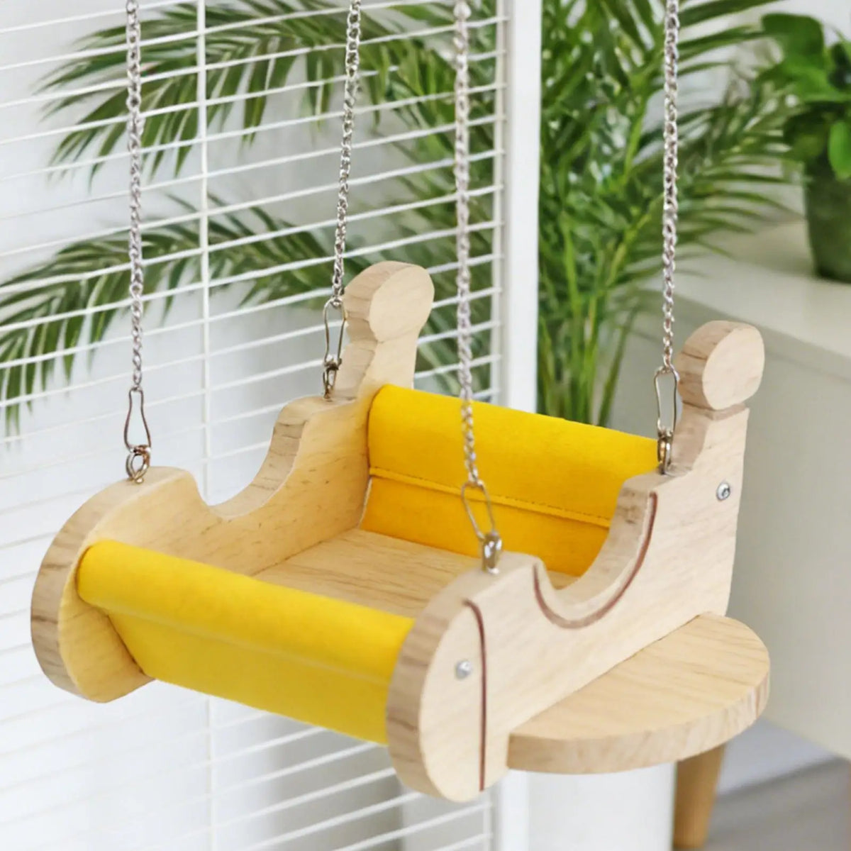 Airplane Wooden Hammock Swing for Ferrets, Hamsters & Small Pets Small Pet Hammock Swing Qme