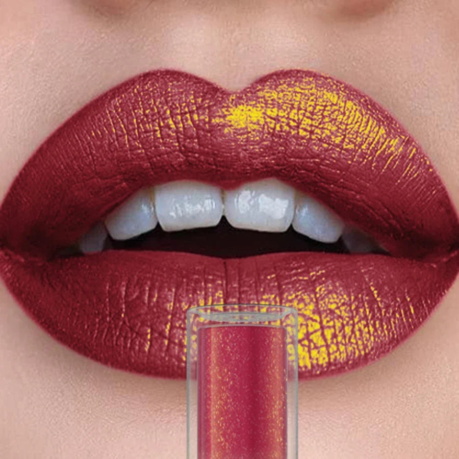 Sparkling Glitter Metallic Lip Glaze – 14 Colors Long-Lasting Glitter Lip Glaze Qme