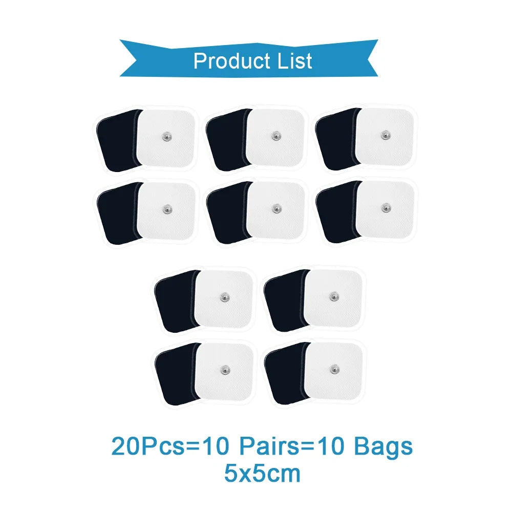 TENS Electrode Pads Self-Adhesive Gel Replacement – 10 to 100 Pcs Electrode Pads Qst 20Pcs