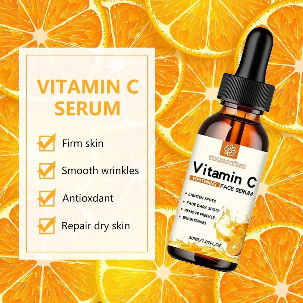 YOUNGCOME Vitamin C Serum with Hyaluronic Acid 30ml Facial Serum Qst