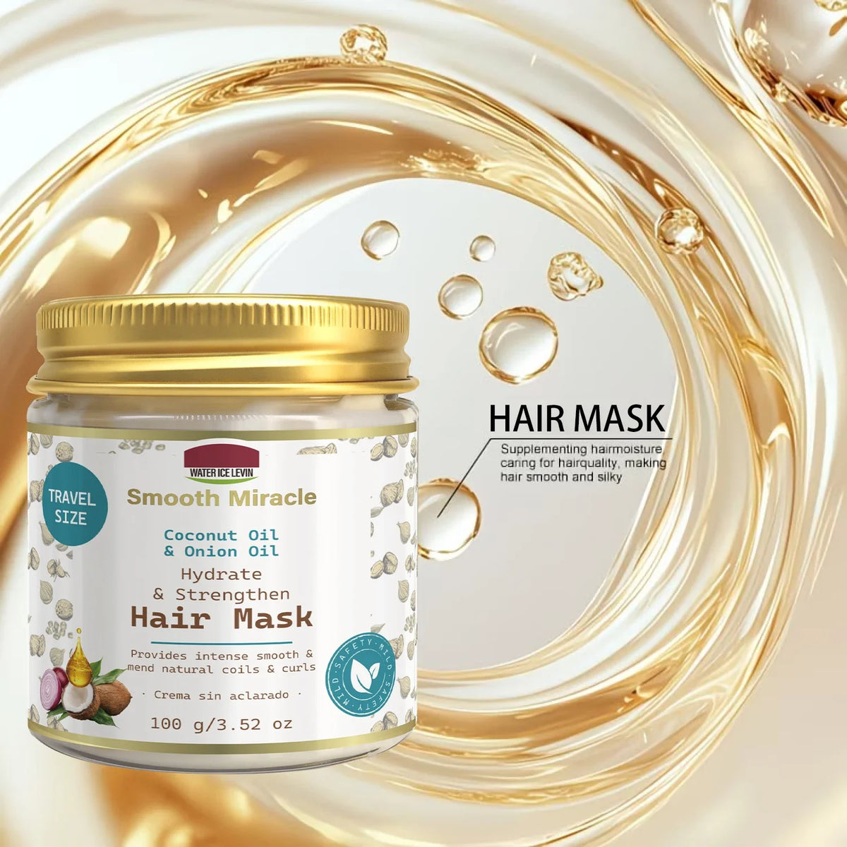 Coconut Onion Oil Hair Mask – Hydrating & Strengthening Treatment Hair Treatment Mask Qme