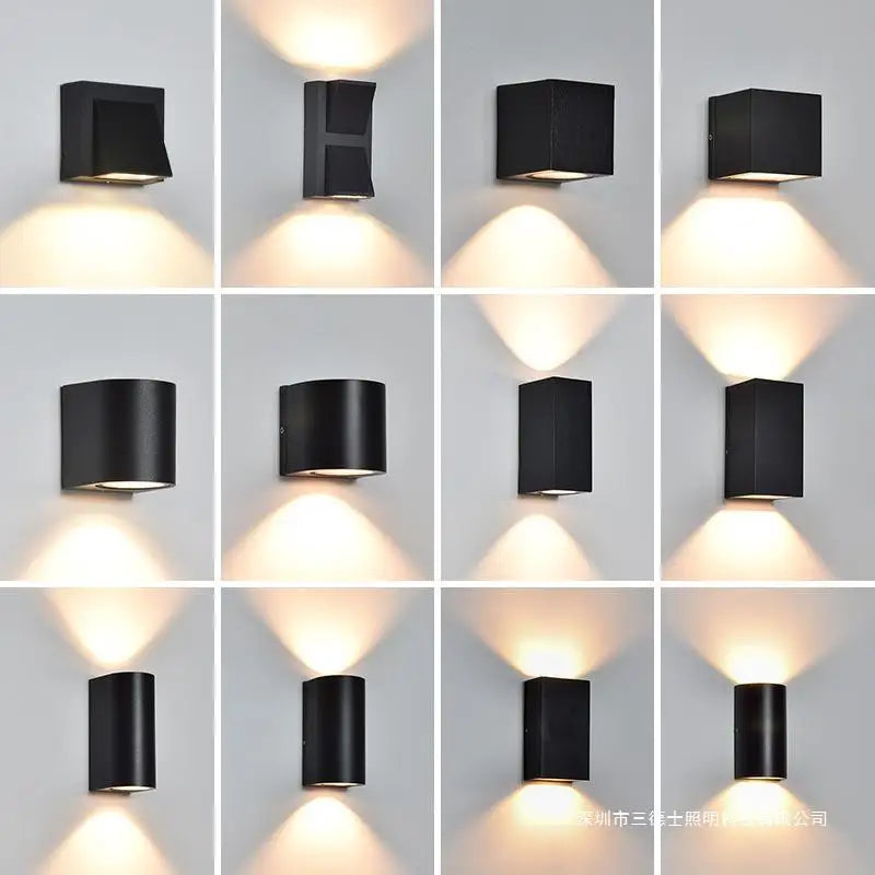 TRAZOS IP65 Waterproof Modern Outdoor Wall Light – 17 Colors Outdoor Wall Light Qme