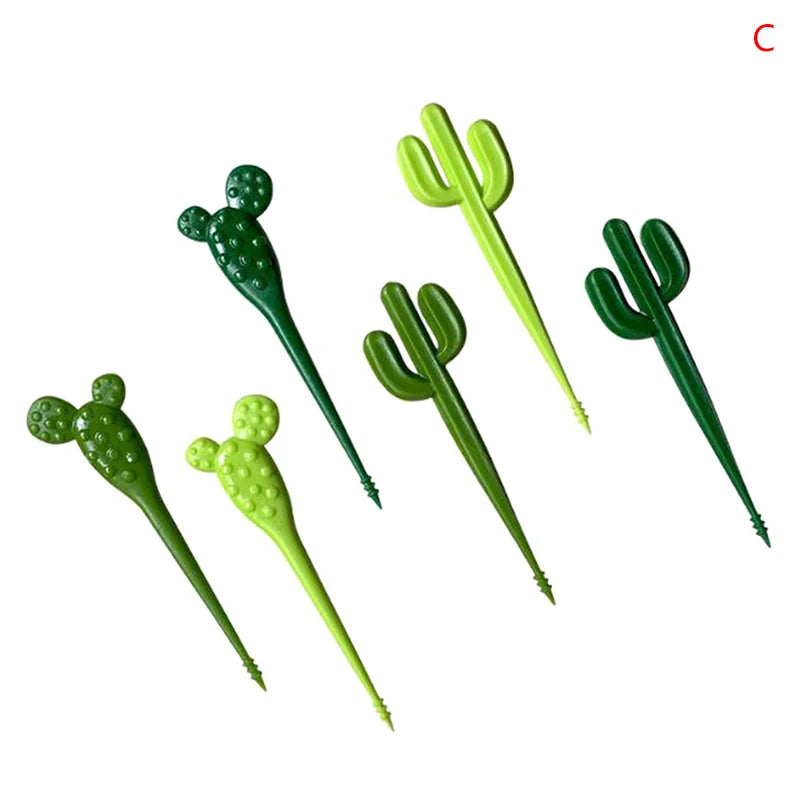 Cartoon Fruit Fork Set – Cute Mini Bento Picks for Kids Bento Food Picks Qst C6pcs