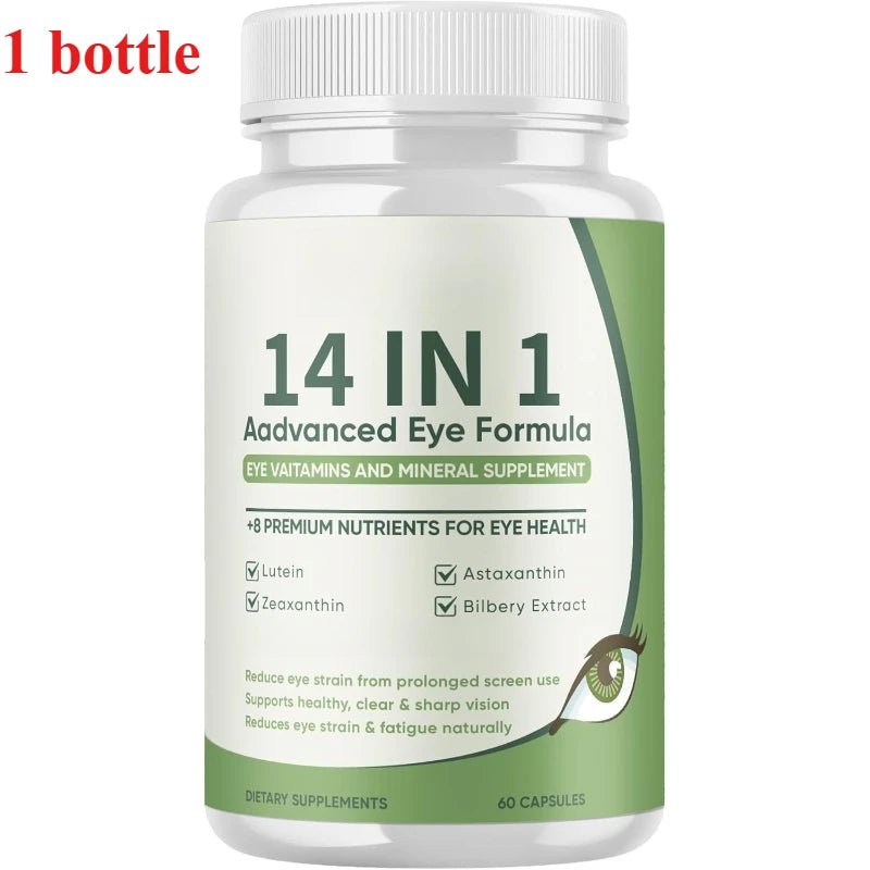 Lutein Zeaxanthin Eye Wellness Capsules – 60 Count Adults Eye Wellness Supplement Qst 1 bottle