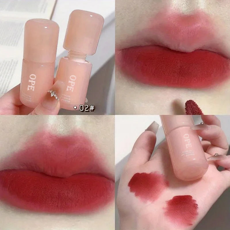 Matte Velvet Lipstick – Long-Lasting Waterproof Lip Glaze Matte Lipstick Qme A4-07-02