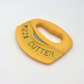 Stainless Steel Pizza Cutter with Protective Sheath Semi-Circle Pizza Cutter Qme YELLOW