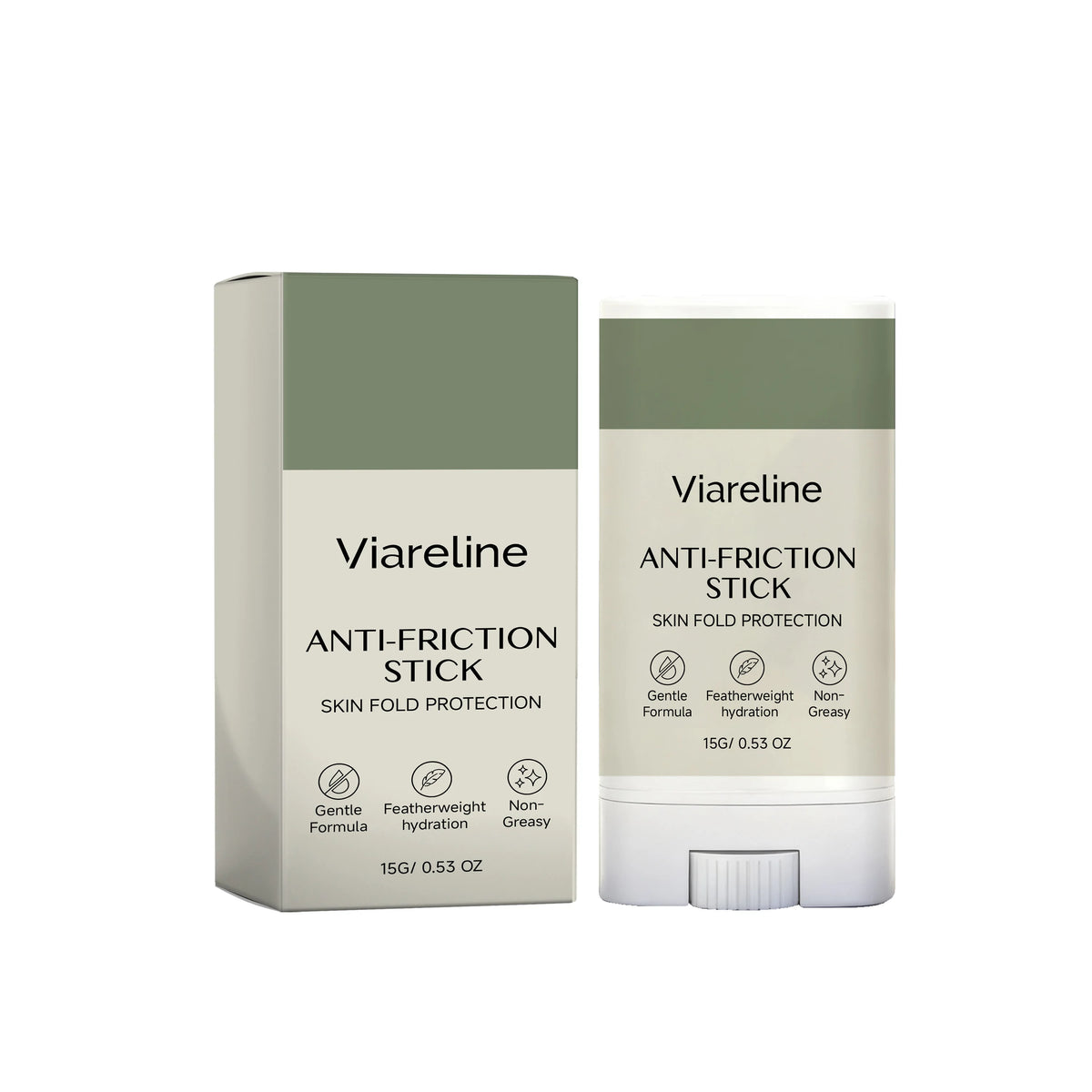 Viareline Anti-Friction Body Stick – Skin Protection 15g Body Care Stick Qst 15g Boxed