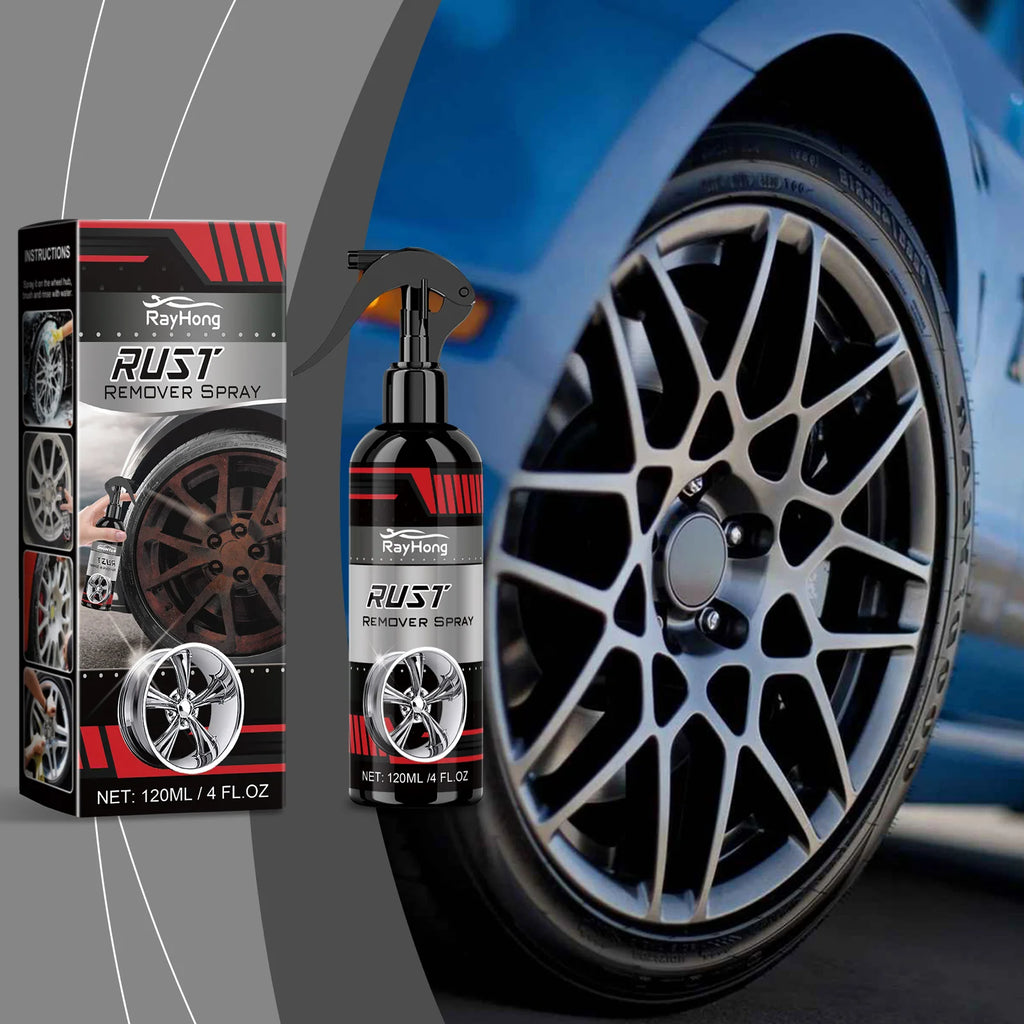 RayHong Wheel Rust Removal & Hub Cleaning Spray 120ml Wheel Cleaning Spray Qst