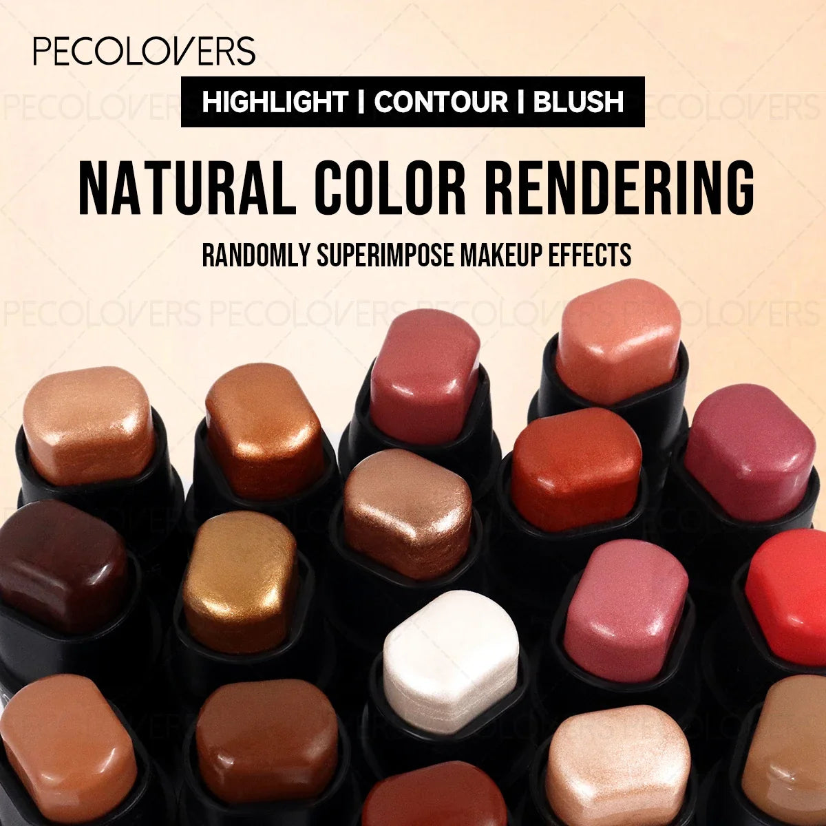 Waterproof Face Highlight Stick | Long-Lasting Natural Finish Face Highlight Stick Qme
