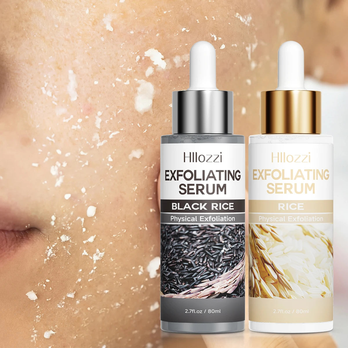 Rice & Black Rice Exfoliating Gel – Deep Cleanse & Moisturize Face Exfoliating Gel Qst