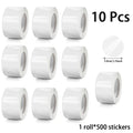 Round Clear PVC Stickers – Crystal Transparent Envelope Seals Envelope Seal Stickers Qme 3.8cm - 10 roll B