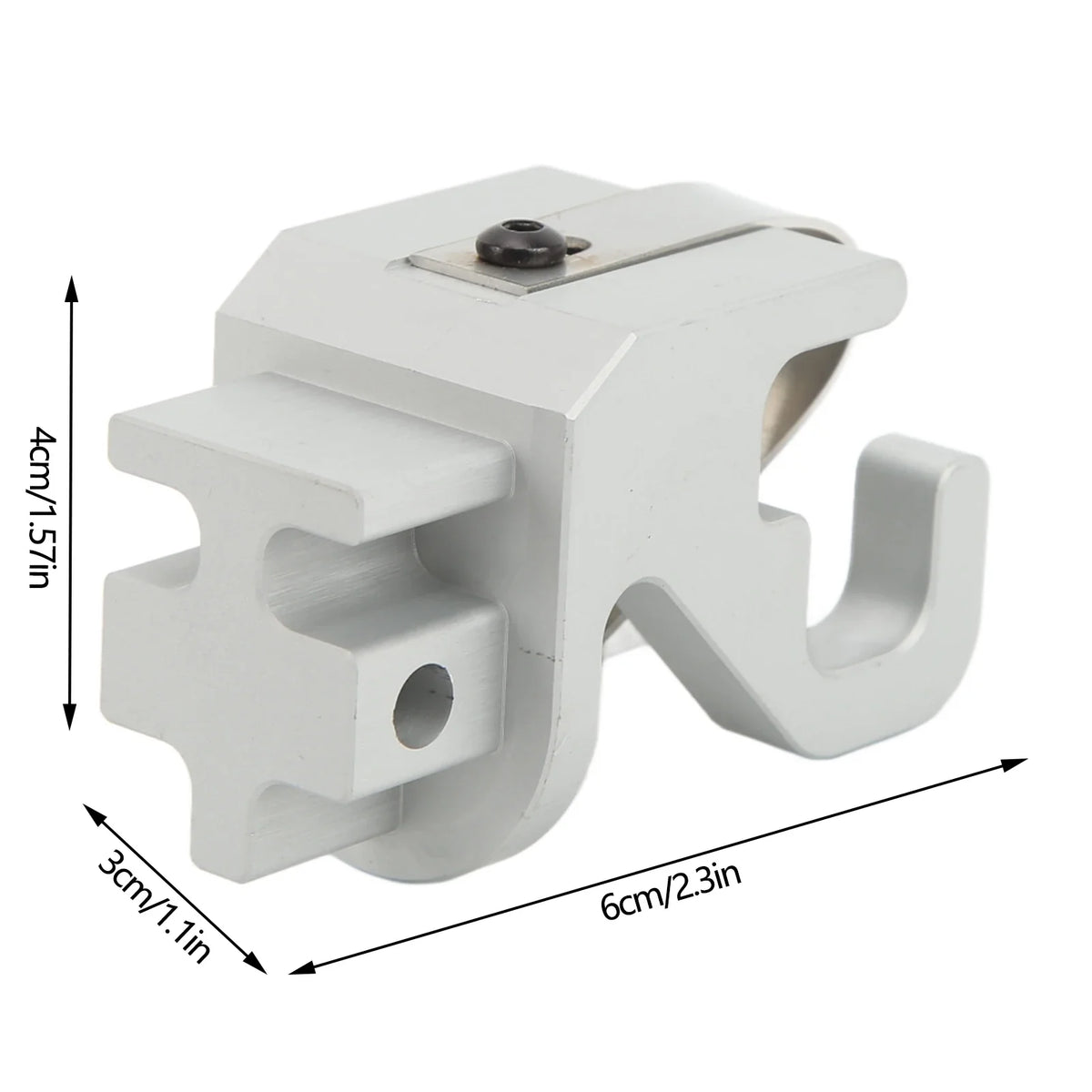 RV Awning Lower Rafter Claw | Satin Aluminum Dometic Sunchaser RV Awning Hardware Qme