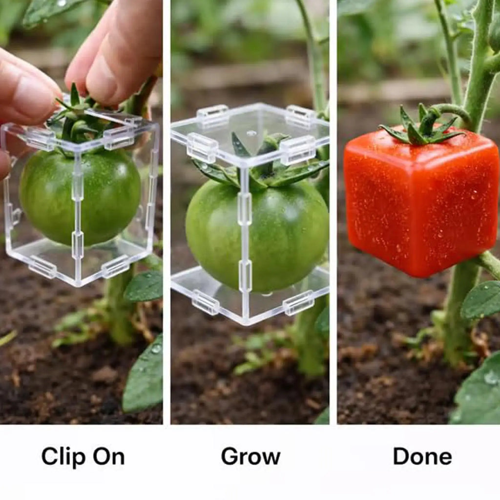 Reusable Vegetable Fruit Shaping Molds – Triangular & Cubic Vegetable Shaping Mold Qme
