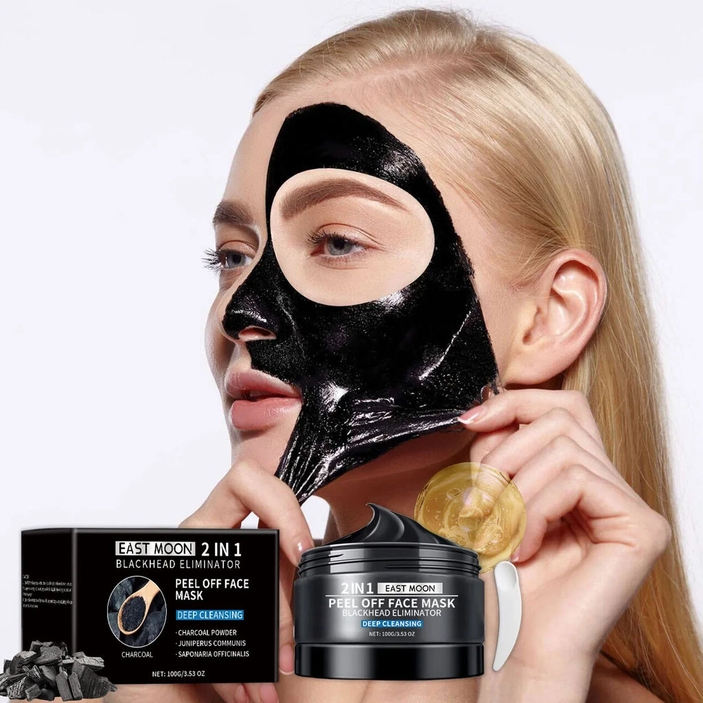 Bamboo Charcoal Blackhead Remover Peel-Off Mask | Qme Peel-Off Face Mask Qme