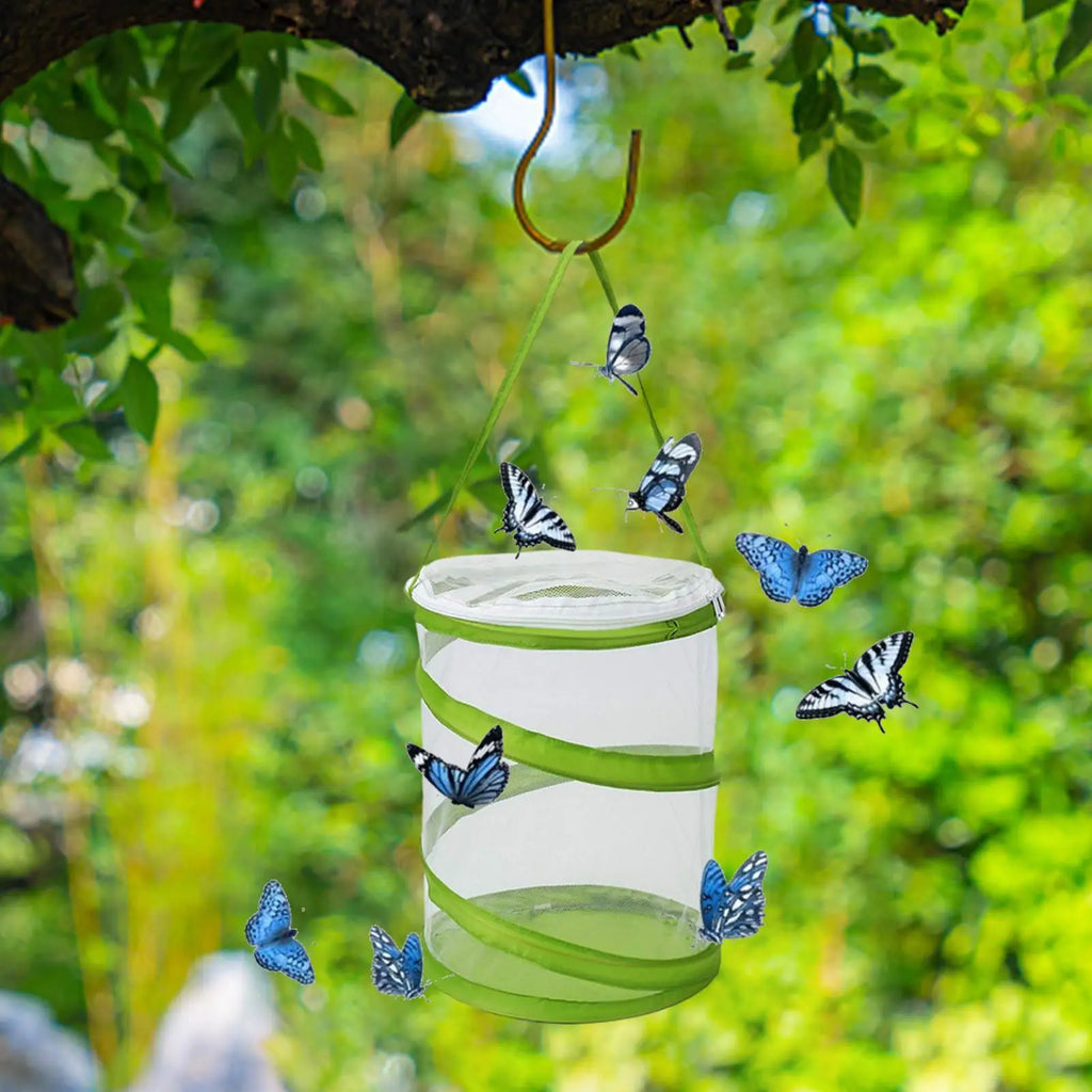Mini Pop-Up Butterfly & Caterpillar Mesh Enclosure Habitat Butterfly Mesh Enclosure Qme